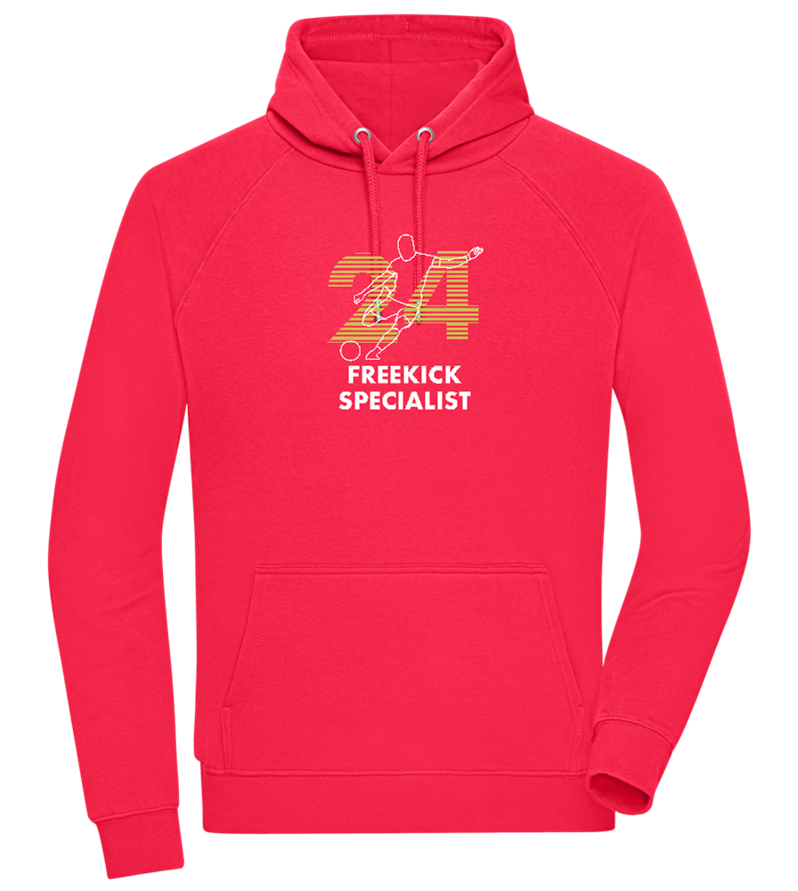 Freekick Specialist Design - Comfort unisex hoodie_RED_front
