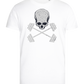 Skull and Barbells Design - Premium men's close fitting t-shirt_WHITE_front