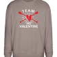 Team No Valentine Design - Comfort Essential Unisex Sweater_CHARCOAL CHIN_front