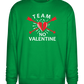 Team No Valentine Design - Comfort Essential Unisex Sweater_MEADOW GREEN_front