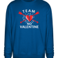 Team No Valentine Design - Comfort Essential Unisex Sweater_ROYAL_front