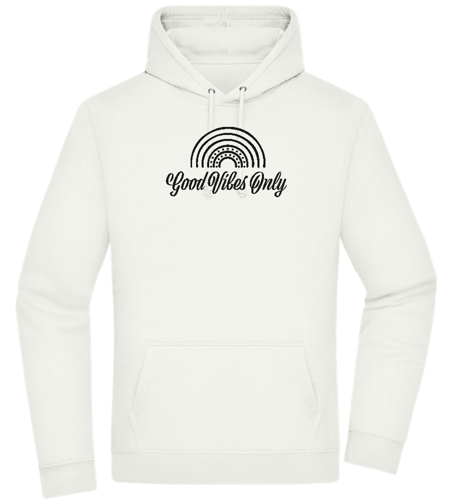 Good Vibes Only Design - Premium Essential Unisex Hoodie_CREAMY GREEN_front