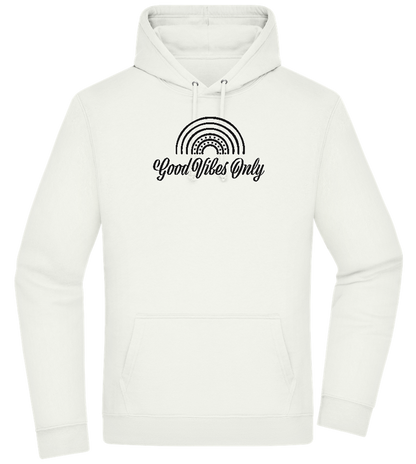 Good Vibes Only Design - Premium Essential Unisex Hoodie_CREAMY GREEN_front