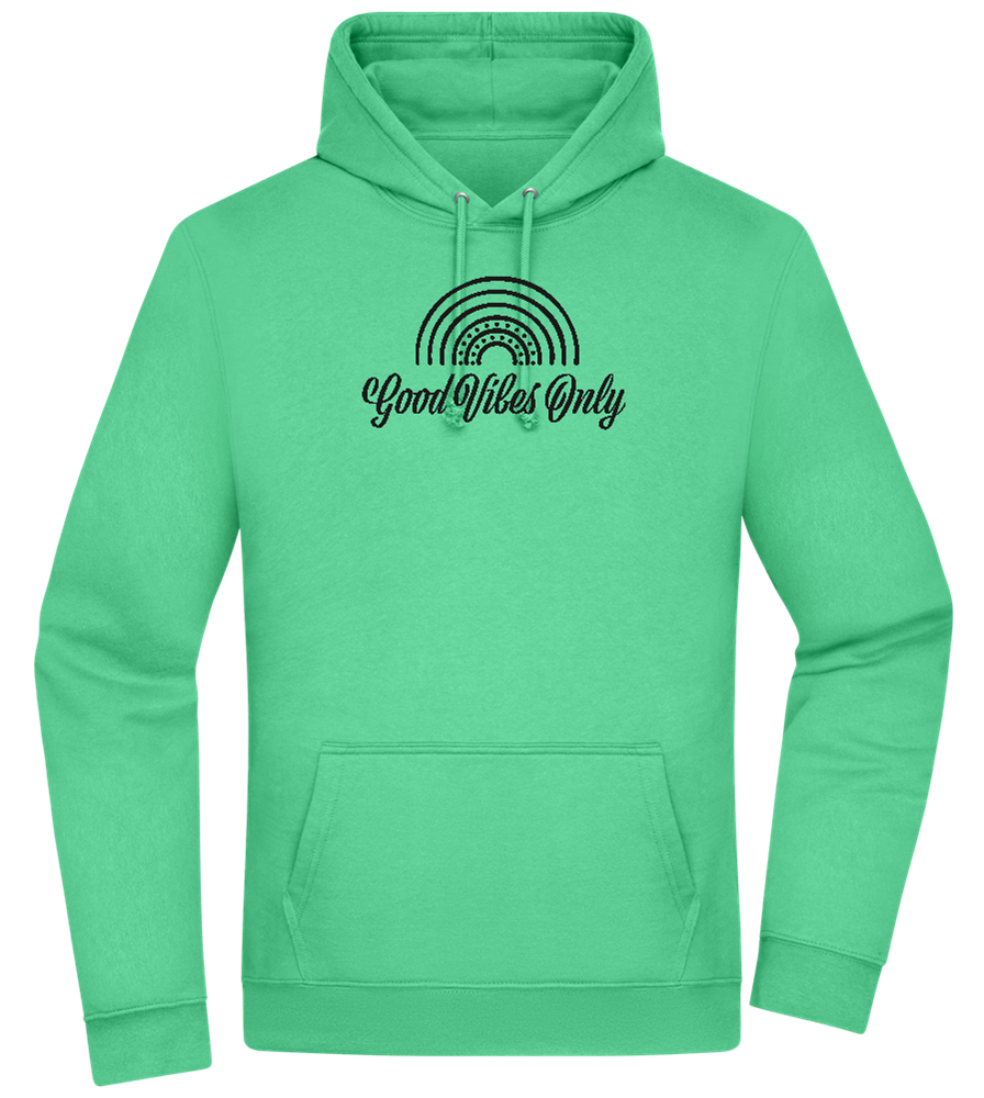 Good Vibes Only Design - Premium Essential Unisex Hoodie_SPRING GREEN_front