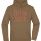 Bossy Sister Text Design - Premium Essential Unisex Hoodie_ARMY_front