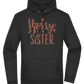 Bossy Sister Text Design - Premium Essential Unisex Hoodie_BLACK_front
