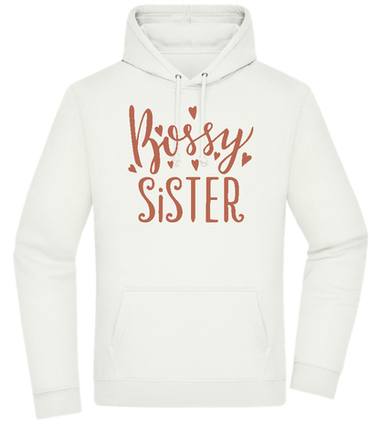 Bossy Sister Text Design - Premium Essential Unisex Hoodie_CREAMY GREEN_front