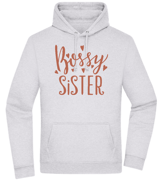 Bossy Sister Text Design - Premium Essential Unisex Hoodie_ORION GREY II_front