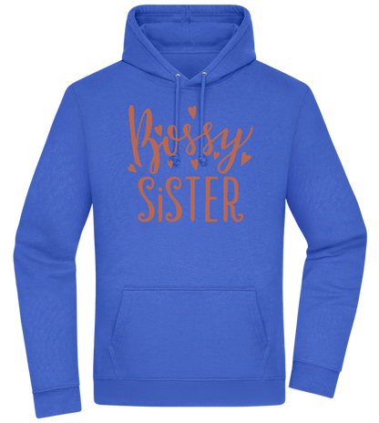 Bossy Sister Text Design - Premium Essential Unisex Hoodie_ROYAL_front