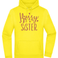 Bossy Sister Text Design - Premium Essential Unisex Hoodie_YELLOW_front