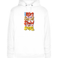 Slow but Sure Design - Premium unisex hoodie_WHITE_front