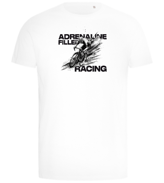 Adrenaline Filled Racing Design - Comfort men's t-shirt_WHITE_front