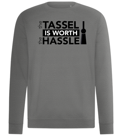 Worth The Hassle Design - Comfort unisex sweater_ORION GREY II_front