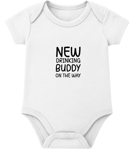 Drinking Buddy OTW Design - Baby bodysuit_WHITE_front