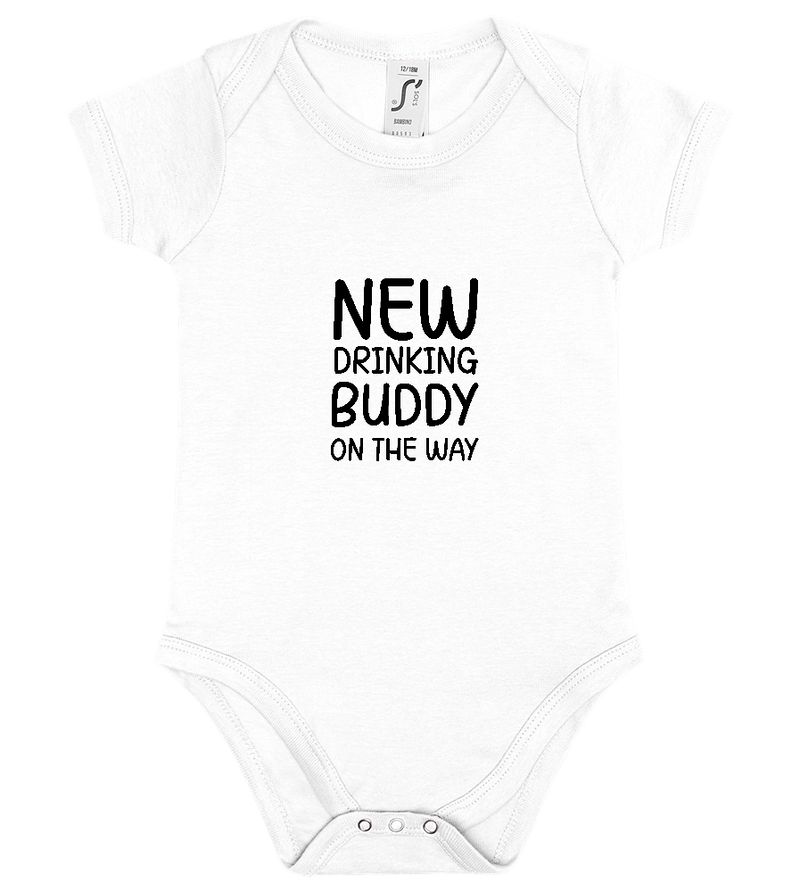 Drinking Buddy OTW Design - Baby bodysuit_WHITE_front