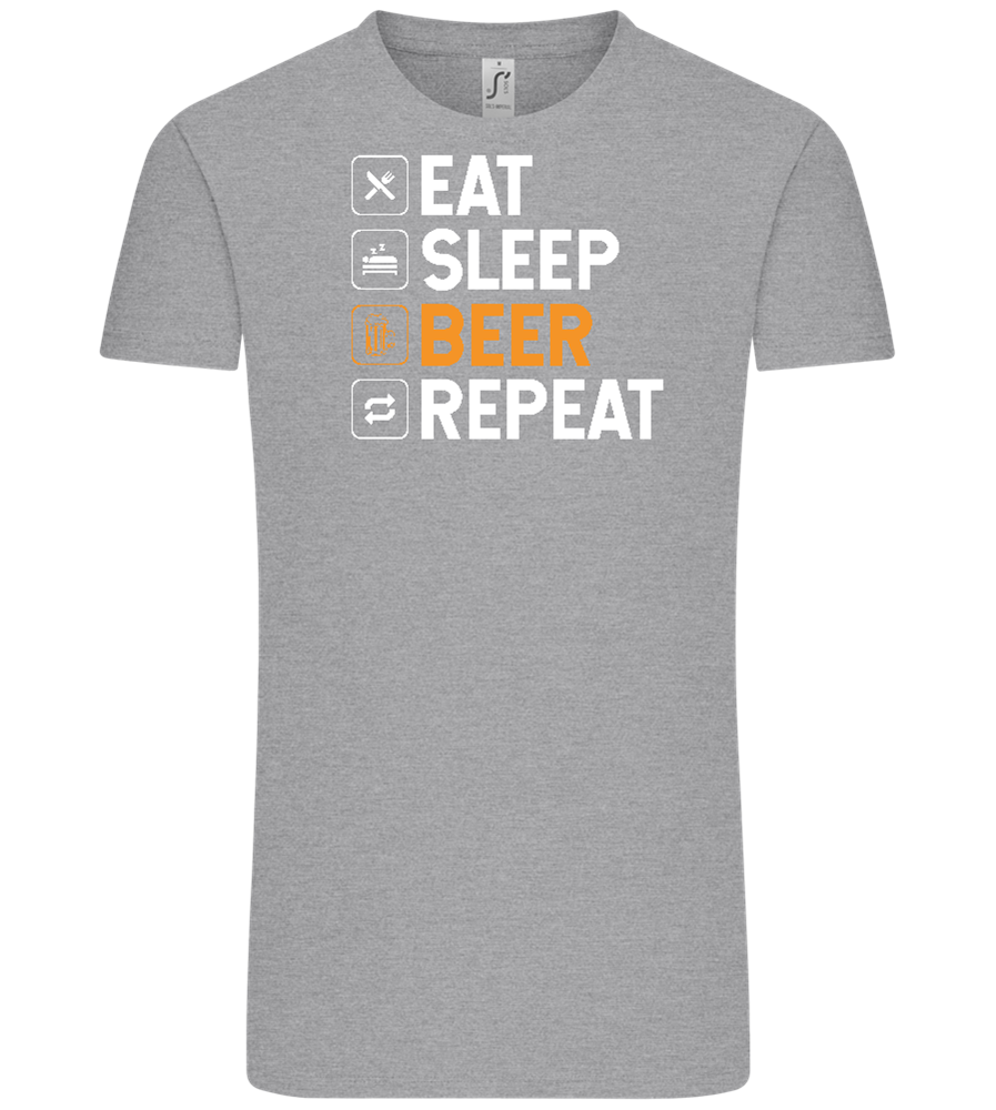 Beer Repeat Design - Comfort Unisex T-Shirt_ORION GREY_front