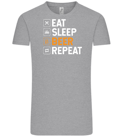 Beer Repeat Design - Comfort Unisex T-Shirt_ORION GREY_front