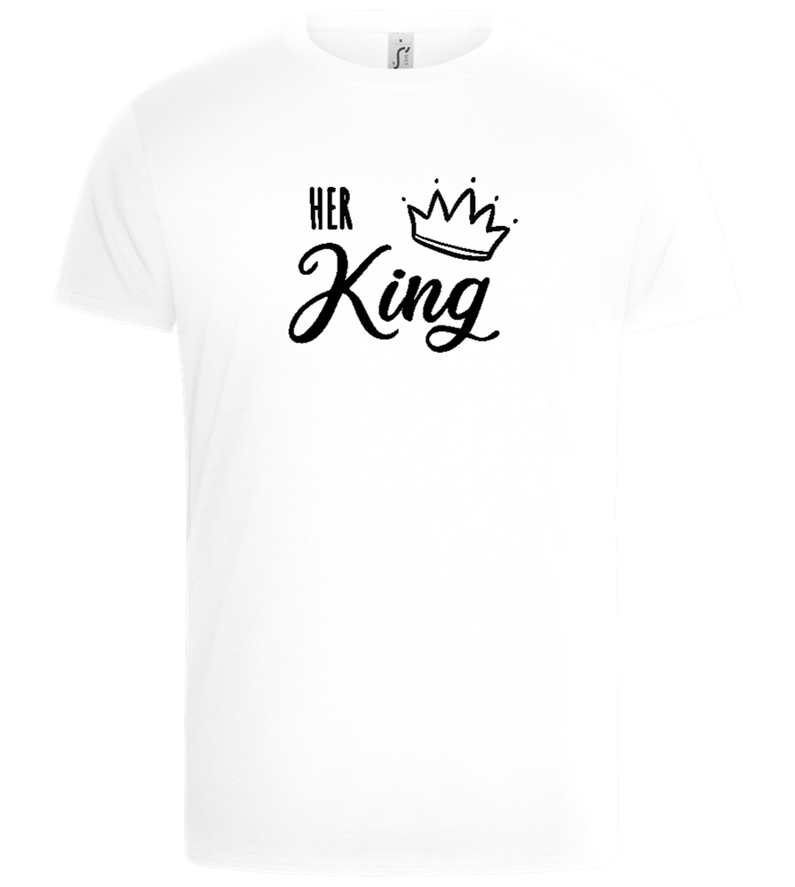 I'm Her King Design - Basic Unisex T-Shirt_WHITE_front