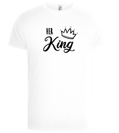 I'm Her King Design - Basic Unisex T-Shirt_WHITE_front