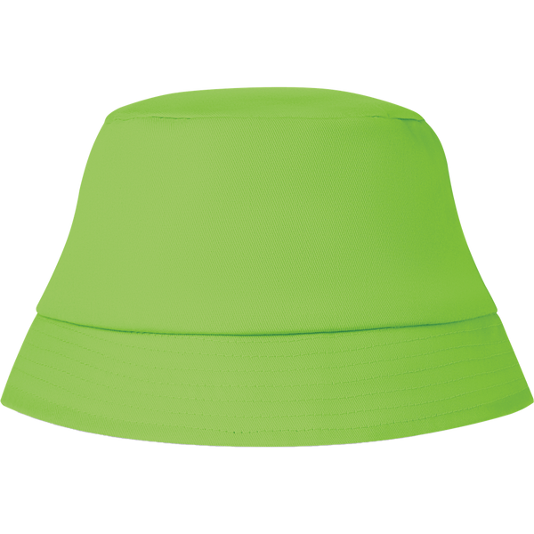 Cotton Bucket Sun Hat_LIME_front