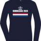 Kingsday Flag Design - Premium Women´s long sleeve t-shirt_FRENCH NAVY_front