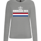 Kingsday Flag Design - Premium Women´s long sleeve t-shirt_ORION GREY_front