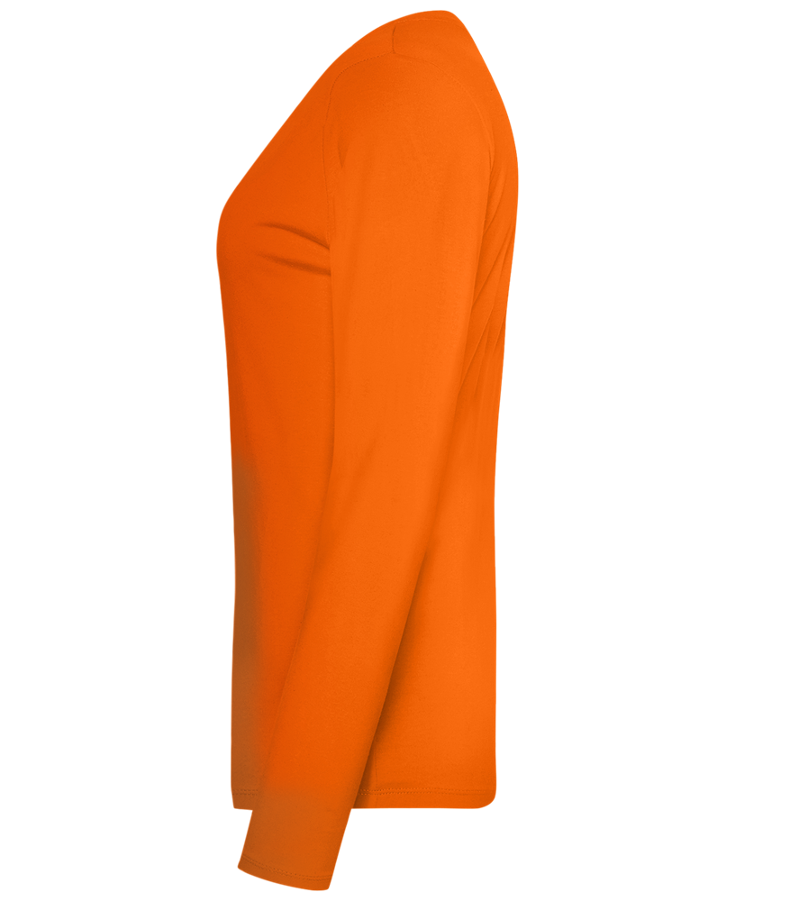 Kingsday Flag Design - Premium Women´s long sleeve t-shirt_ORANGE_left