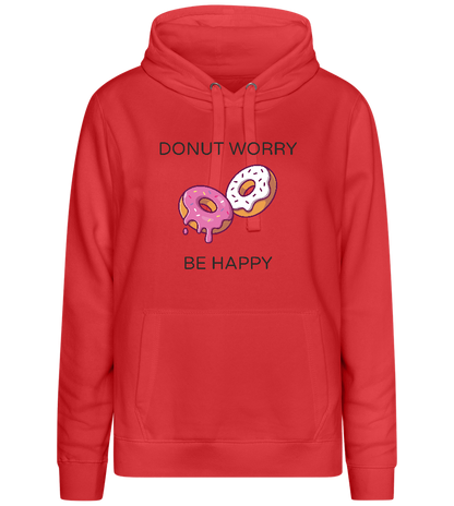 Sprinkled Donuts Design - Premium women's hoodie_RED_front