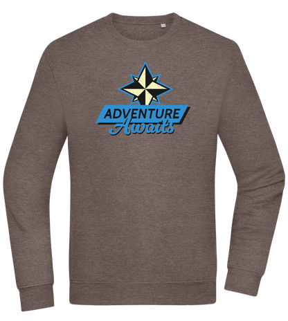 Adventure Awaits Design - Comfort Essential Unisex Sweater_CHARCOAL CHIN_front