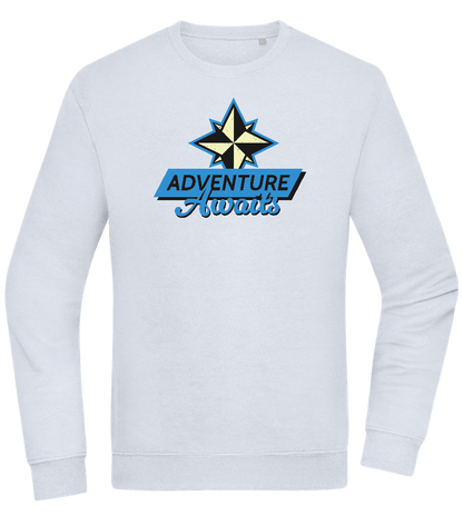 Adventure Awaits Design - Comfort Essential Unisex Sweater_CREAMY BLUE_front