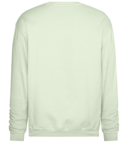 Adventure Awaits Design - Comfort Essential Unisex Sweater_CREAMY GREEN_back