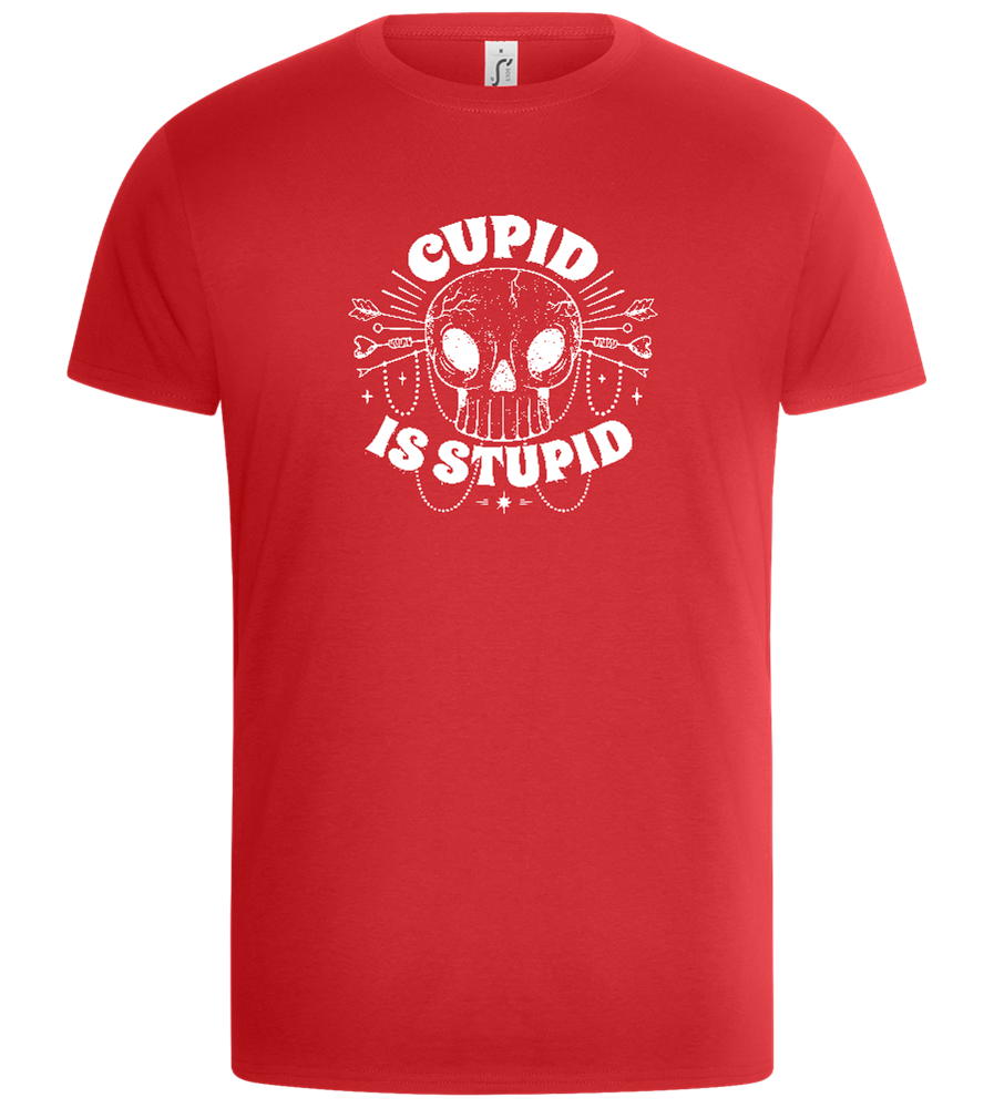 Cupid is Stupid Design - Basic Unisex T-Shirt_RED_front