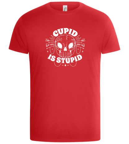 Cupid is Stupid Design - Basic Unisex T-Shirt_RED_front