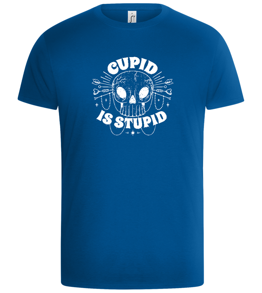 Cupid is Stupid Design - Basic Unisex T-Shirt_ROYAL_front