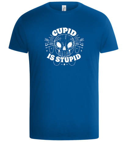 Cupid is Stupid Design - Basic Unisex T-Shirt_ROYAL_front