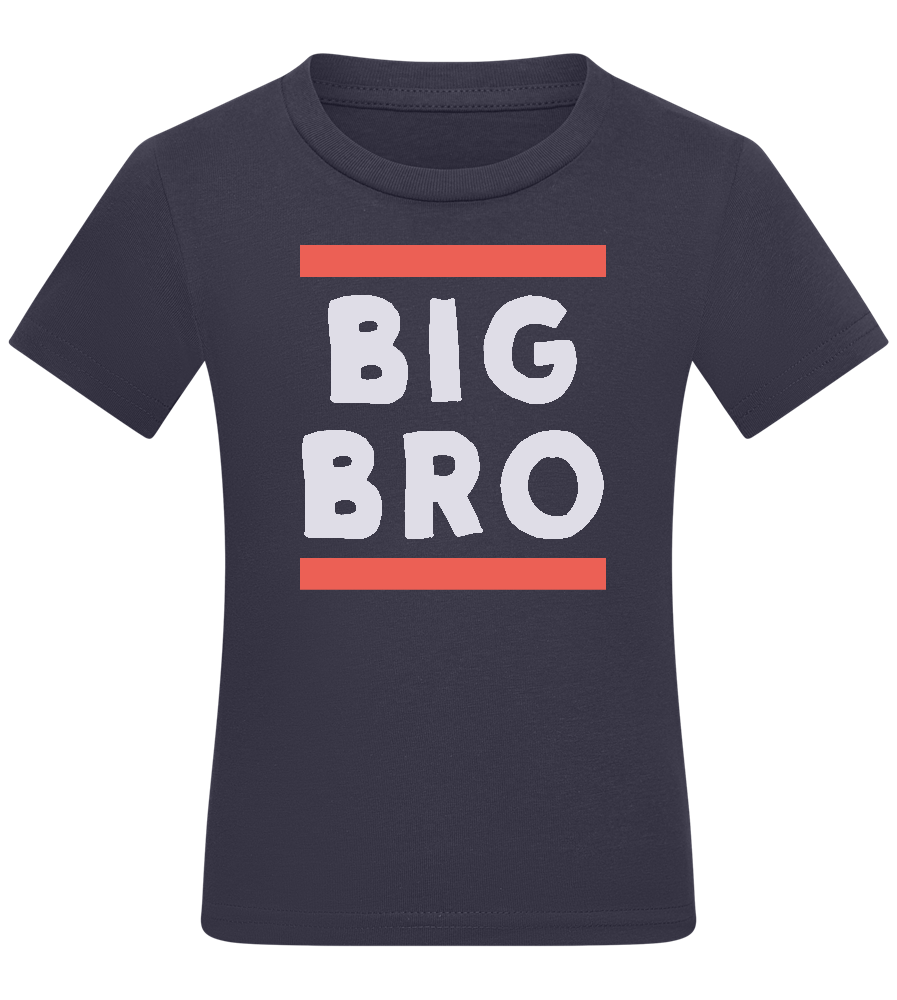 Big Bro Text Design - Comfort kids fitted t-shirt_FRENCH NAVY_front