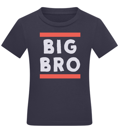 Big Bro Text Design - Comfort kids fitted t-shirt_FRENCH NAVY_front