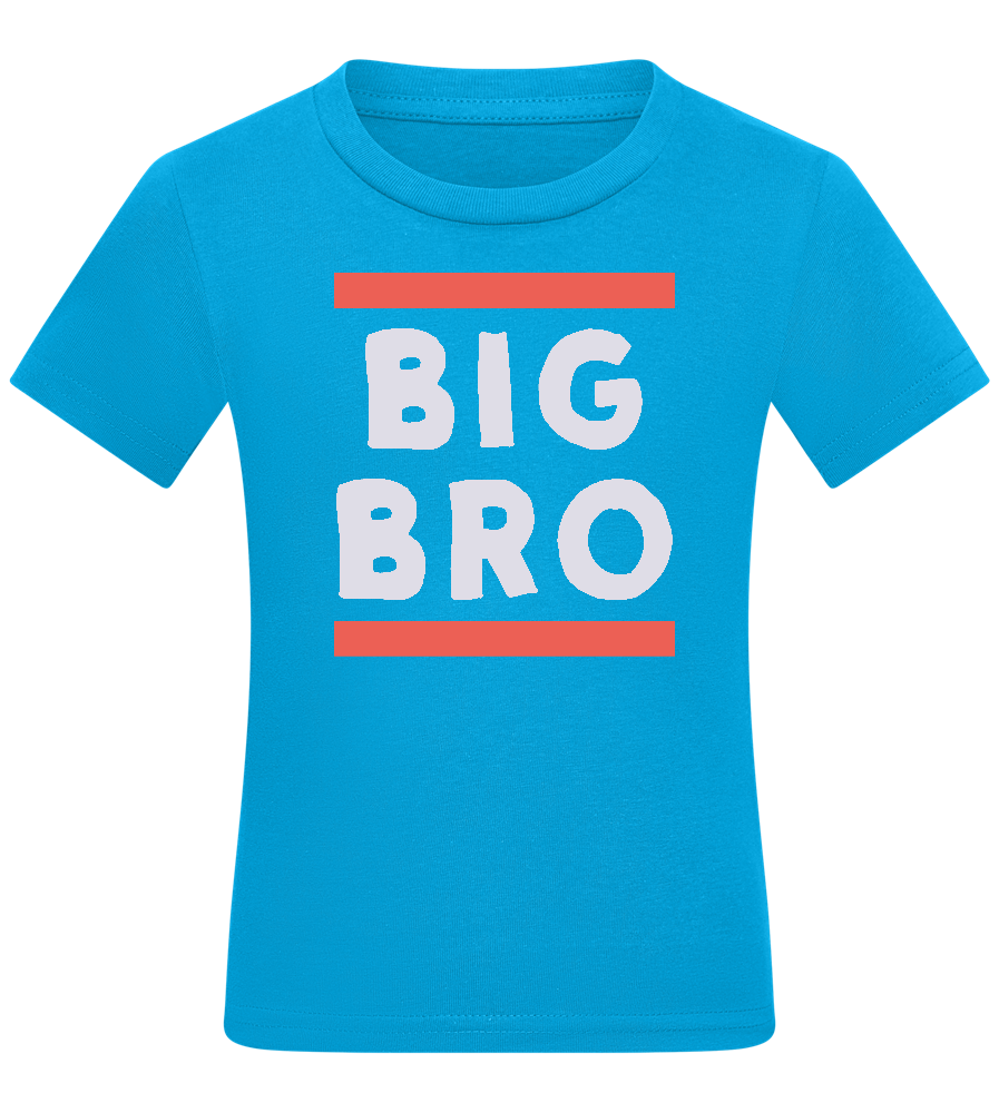 Big Bro Text Design - Comfort kids fitted t-shirt_TURQUOISE_front