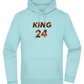 KING 24 Design - Premium Essential Unisex Hoodie_POOL BLUE_front