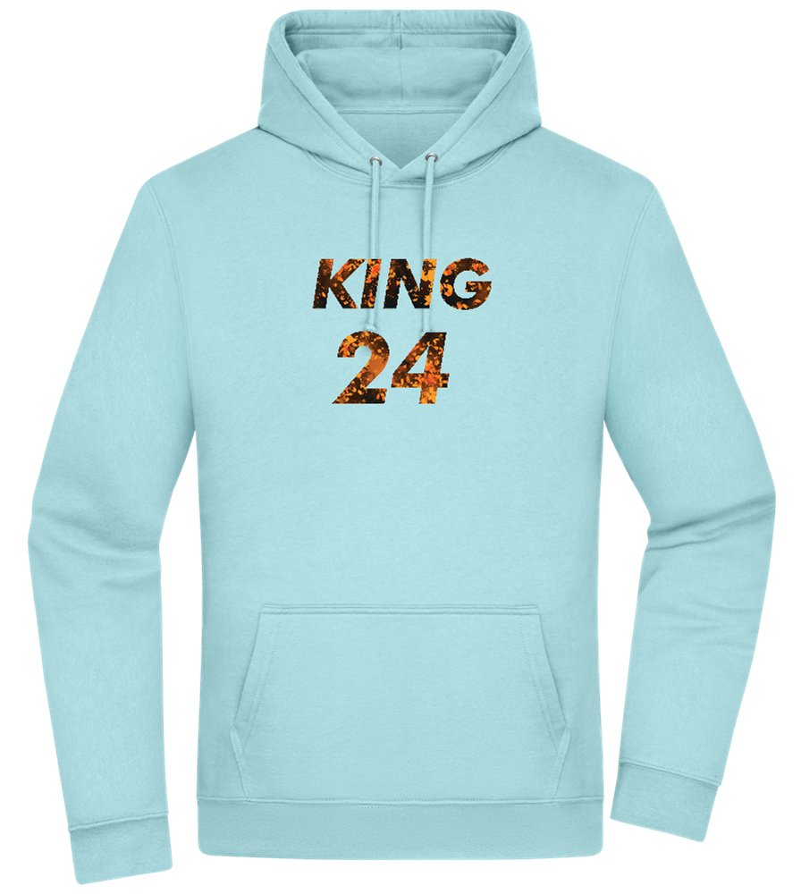 KING 24 Design - Premium Essential Unisex Hoodie_POOL BLUE_front