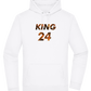 KING 24 Design - Premium Essential Unisex Hoodie_WHITE_front