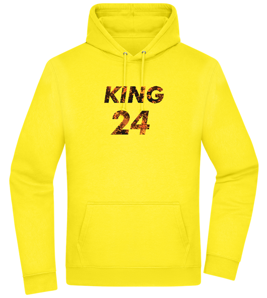 KING 24 Design - Premium Essential Unisex Hoodie_YELLOW_front