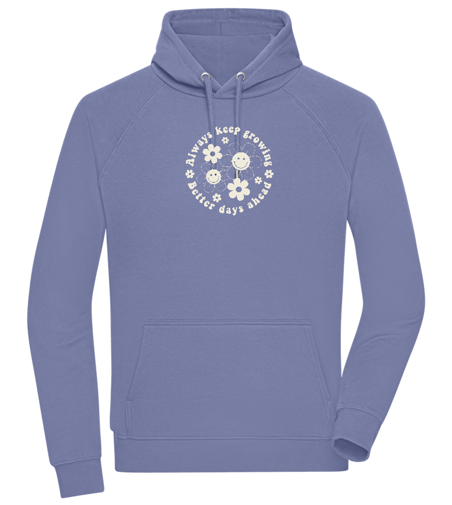 Keep Growing Design - Comfort unisex hoodie_BLUE_front