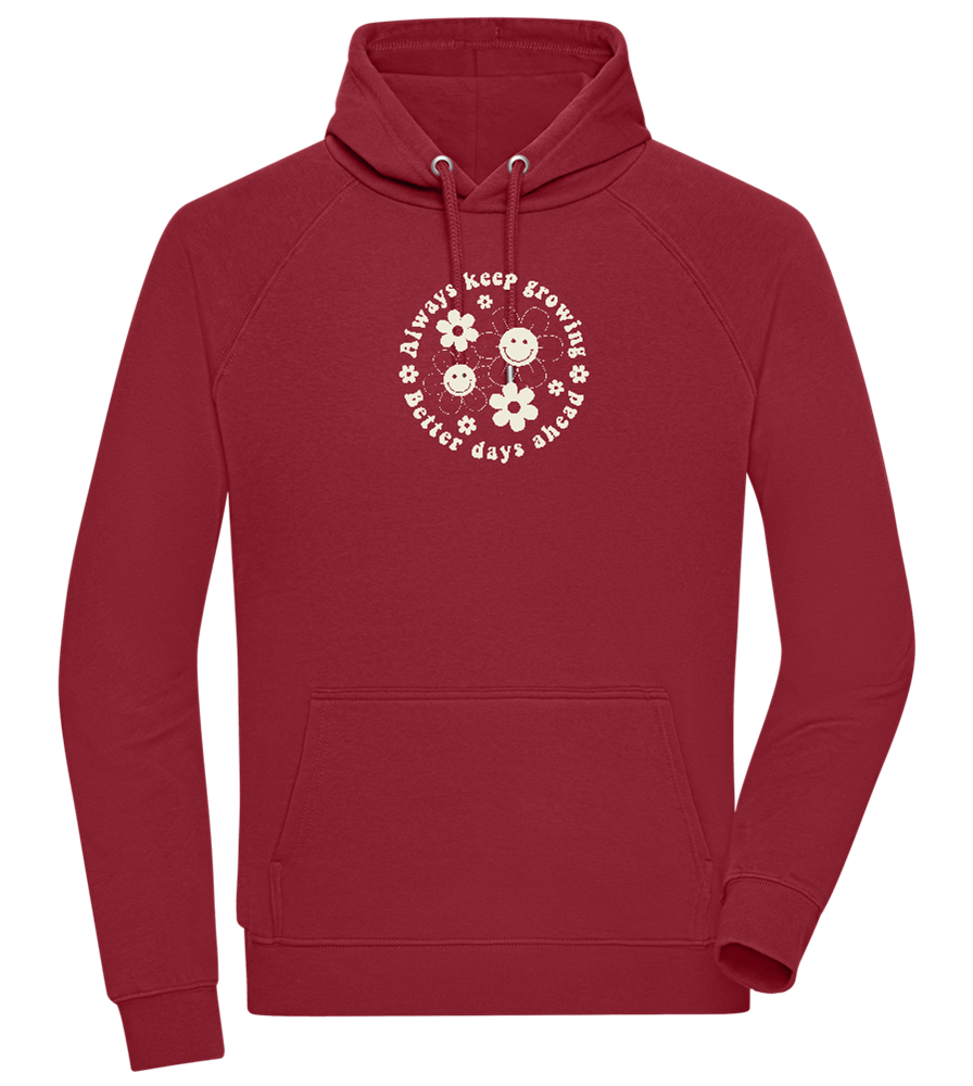 Keep Growing Design - Comfort unisex hoodie_BORDEAUX_front