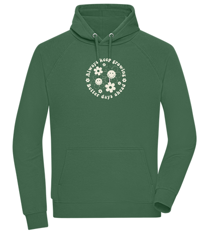 Keep Growing Design - Comfort unisex hoodie_GREEN BOTTLE_front