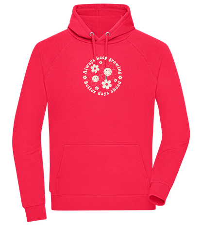 Keep Growing Design - Comfort unisex hoodie_RED_front