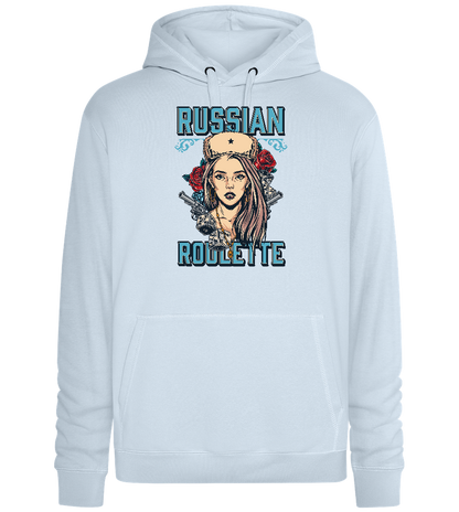 Queen of Roulette Design - Premium unisex hoodie_CREAMY BLUE_front