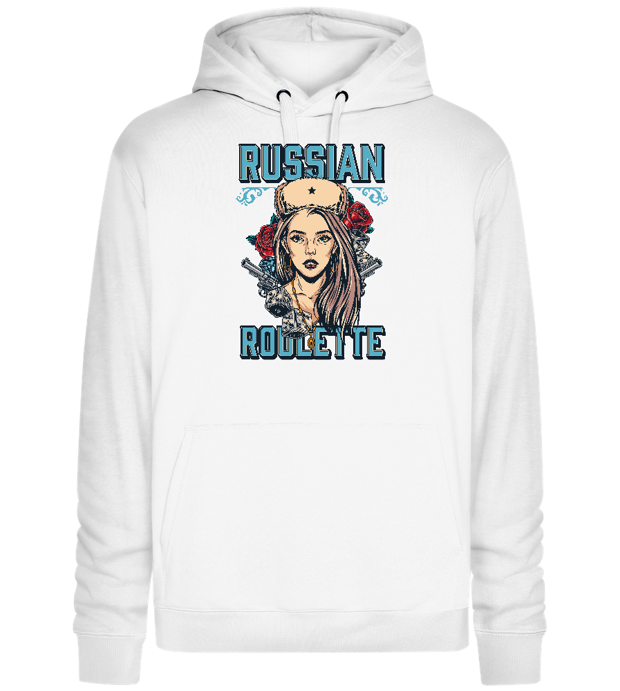 Queen of Roulette Design - Premium unisex hoodie_WHITE_front