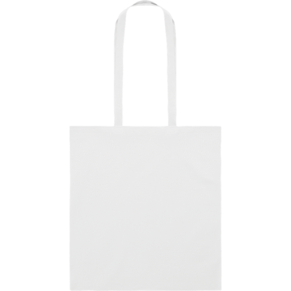 Organic Cotton Shopping Bag (Black)_WHITE_front