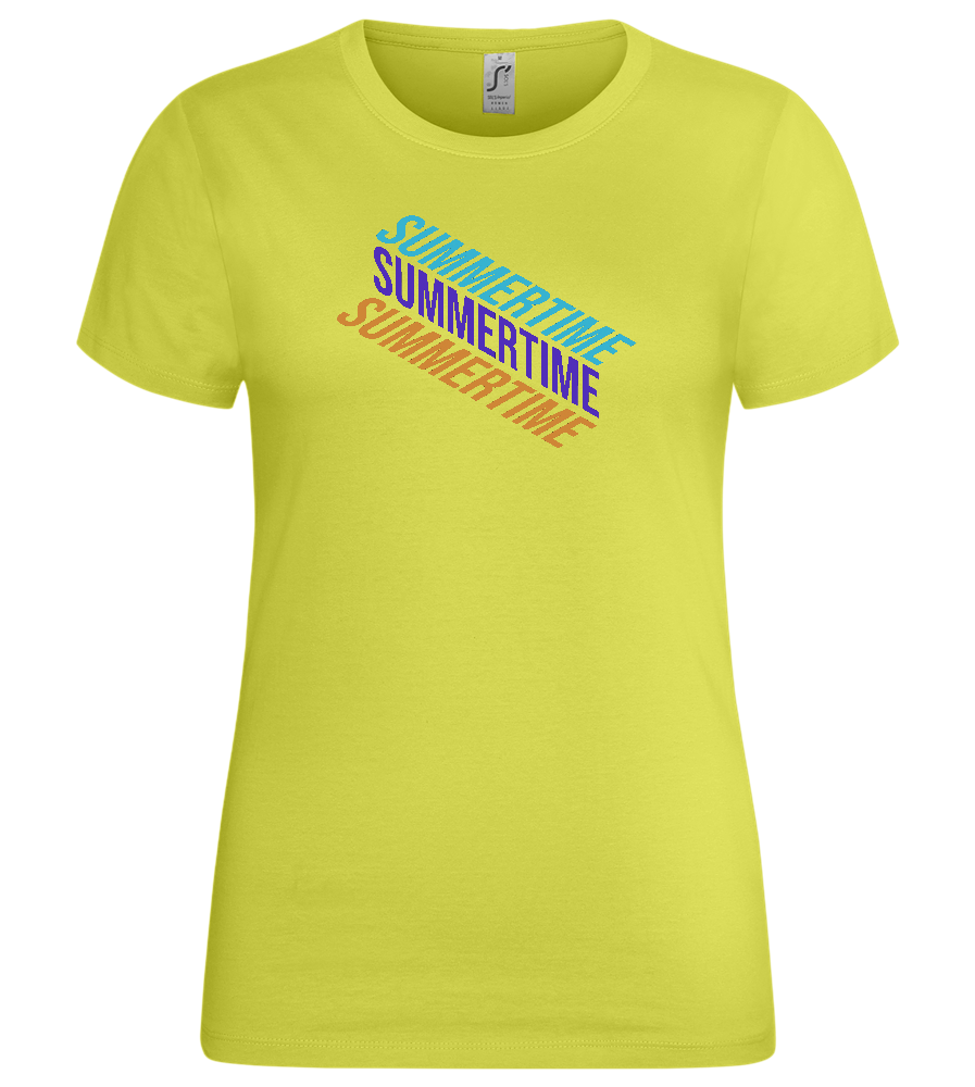 Summertime Design - Premium women's t-shirt_GREEN APPLE_front